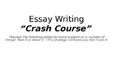 Essay Writing "Crash Course" (Support, Strategies, Help)