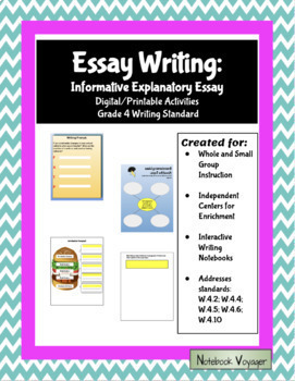 Preview of Essay Writing:  Explanatory Informative Essay