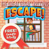 Essay Writing ESCAPE ROOM Activity (Parts of an Essay) FREE!