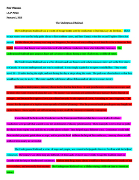 Rainbow it Up! The Color-Coded Essay