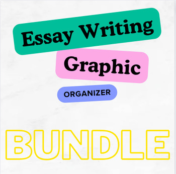 Preview of Essay Writing Graphic Organizer Bundle with Bonus Rubric and MLA/Drafting Guide!
