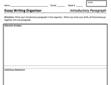 Essay Writing Graphic Organizer