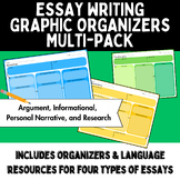 Essay Writing Graphic Organizers Multi-Pack for Middle School