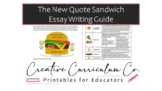 Essay Writing Guide | The New Quote Sandwich chart body pa