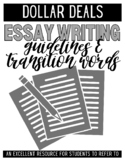 Essay Writing Guidelines and Transition Words