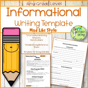 Preview of Essay Writing, Informational Writing, Templates