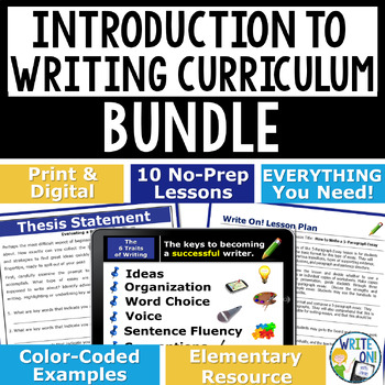 Preview of Essay Writing ntroduction Bundle - Paragraph Writing - The Writing Process