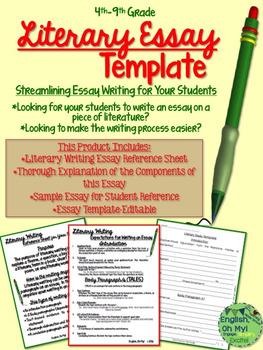 Preview of Essay Writing-Literary Writing-Templates, Reference Pages