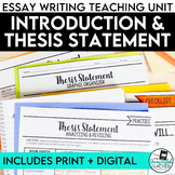 Thesis Statement and Introduction: Essay Writing