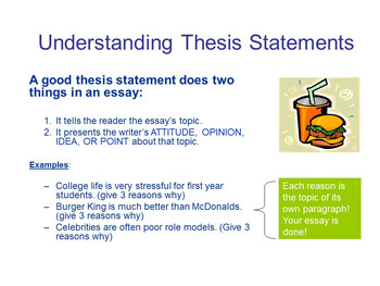 high school thesis topics examples