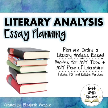 Preview of Essay Writing | Plan & Outline a Literary Analysis Essay