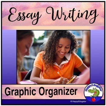 Preview of Essay Writing PowerPoint and Printable Graphic Organizer