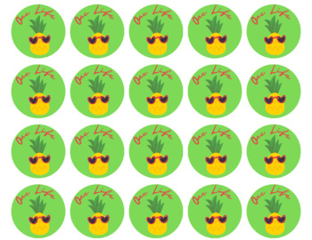 Preview of Pineapple Game Tokens / Stickers