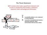 Essay Writing: The Thesis Statement