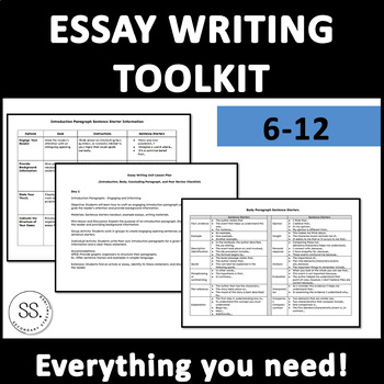 Preview of Essay Writing Toolkit Unit (6-12)