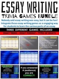 Essay Writing Games (Parts of an essay, essay terms, types