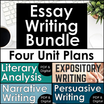 Preview of Essay Writing Unit Bundle: Expository, Narrative, Persuasive & Literary Analysis