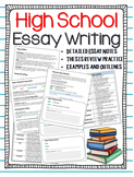 Essay Writing Review: Notes, Organizers, Examples, & Handouts