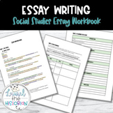 Essay Writing Workbook: History/Social Studies *Editable*
