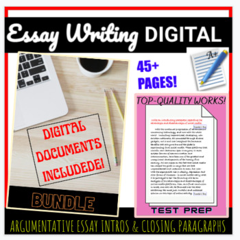 Preview of Essay Writings: Intros and Closing paragraphs for Test Prep - DIGITAL BUNDLE