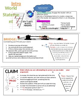 Preview of Essay and Paragraph Writing Desk Topper - claim, evidence, reasoning!