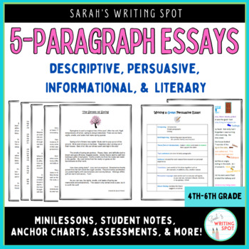 Preview of Essay with 5 Paragraphs | Unit Plans