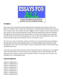 Essays For All Lesson 1: Parts of an Essay