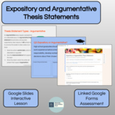 Essays and Research Papers: Expository and Argumentative Thesis Statements