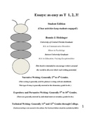 Essays as Easy as T 1, 2, 3! Student Edition (only purchas