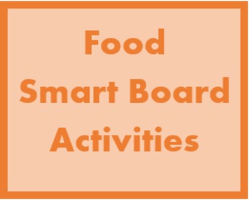 Preview of Essen (Food in German) Smartboard Activities
