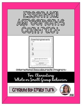 Preview of Essential Agreements Contract