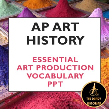 Preview of Essential Art Production Vocabulary PPT