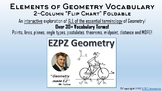 MEGA Foldable - Essential Elements of Geometry Flipchart