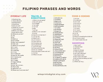 Filipino Phrases Archives - Page 5 of 7 -  Blog
