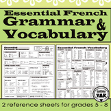 Essential French Grammar and Vocabulary: Reference and Review