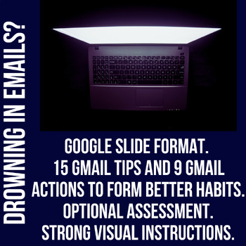 Preview of Essential Gmail Management Skills for students- GOOGLE SLIDES