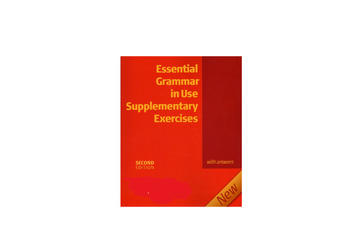 Preview of Essential Grammar in Use with Answers: A Self-Study Reference and Practice Book