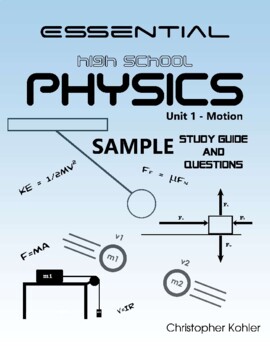 Preview of Essential High School Physics - Unit 1 : Motion (sample)