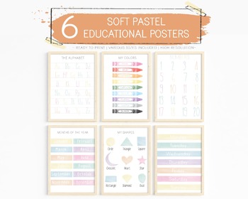 Preview of Essential Learning Collection - 6 Educational Posters Bundle