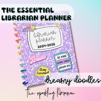 Preview of Essential Librarian Planner | Librarian Binders | Print + Digital Copy