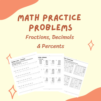 Essential Math Practice: Fractions, Decimals, and Percents Workbook