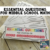 Essential Questions for Math Discussions