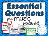 Essential Questions for Music Poster Set