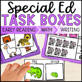 Task Boxes Special Education Activities Early Reading, Wri