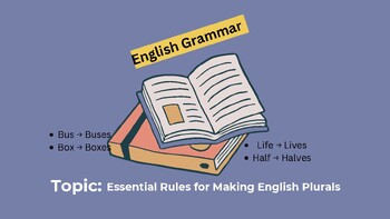 Preview of Essential Rules for Making English Plural Nouns