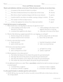 Forces and Motion Assessment for Essential Standards Stude