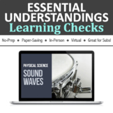 Essential Understandings: Sound Waves