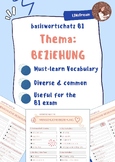 Essential Vocabulary List - Basiswortschatz B1 - Thema: BEZIEHUNG