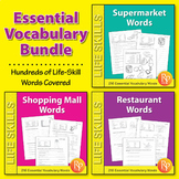 ESSENTIAL VOCABULARY LIFE SKILLS WORDS: Grocery, Survival,