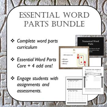 Preview of Essential Word Parts Bundle